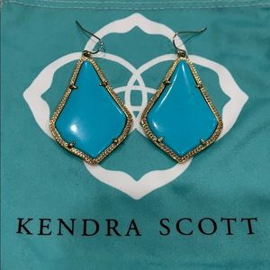 Kendra Scott Turquoise and Gold Earrings